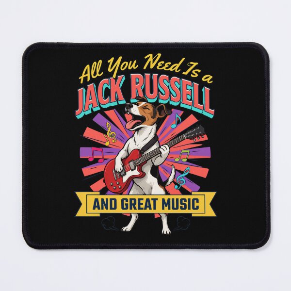 Item preview, Jack Russell Dog Pet Owner All You Need Is A Jack Russell And Great Music Art Design designed and sold by fantasticdesign.