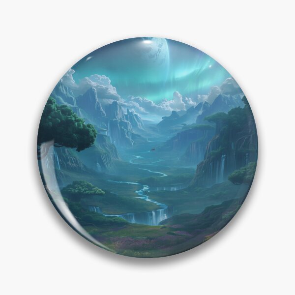 Item preview, Living Planet Heart Valley Alien Landscape designed and sold by Luminous Wilds.