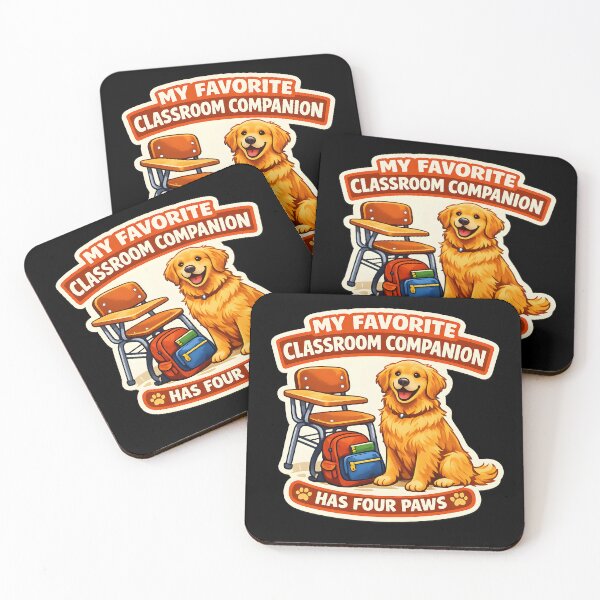 Item preview, My Favorite Classroom Companion Has Four Paws – Golden Retriever Teacher Back to School Design designed and sold by Sahil Randhawa.