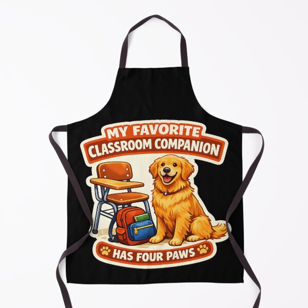 Item preview, My Favorite Classroom Companion Has Four Paws – Golden Retriever Teacher Back to School Design designed and sold by Sahil Randhawa.