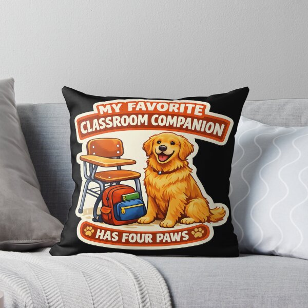 Item preview, My Favorite Classroom Companion Has Four Paws – Golden Retriever Teacher Back to School Design designed and sold by Sahil Randhawa.