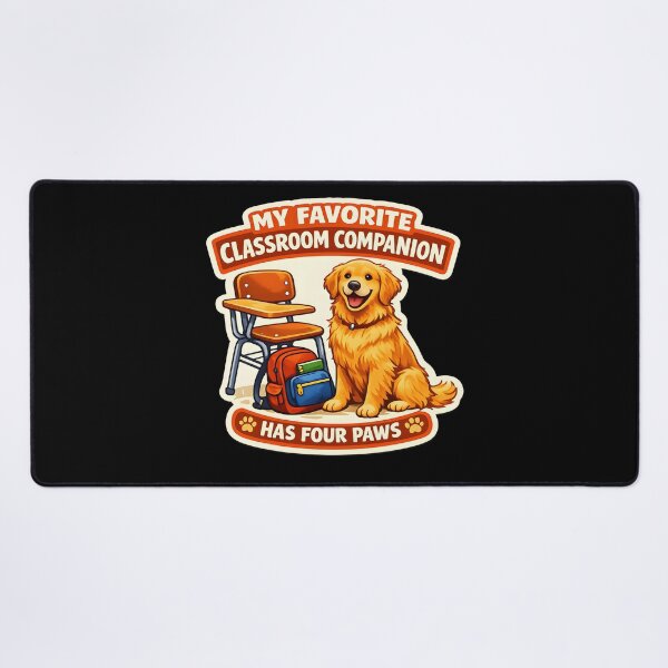 Item preview, My Favorite Classroom Companion Has Four Paws – Golden Retriever Teacher Back to School Design designed and sold by Sahil Randhawa.