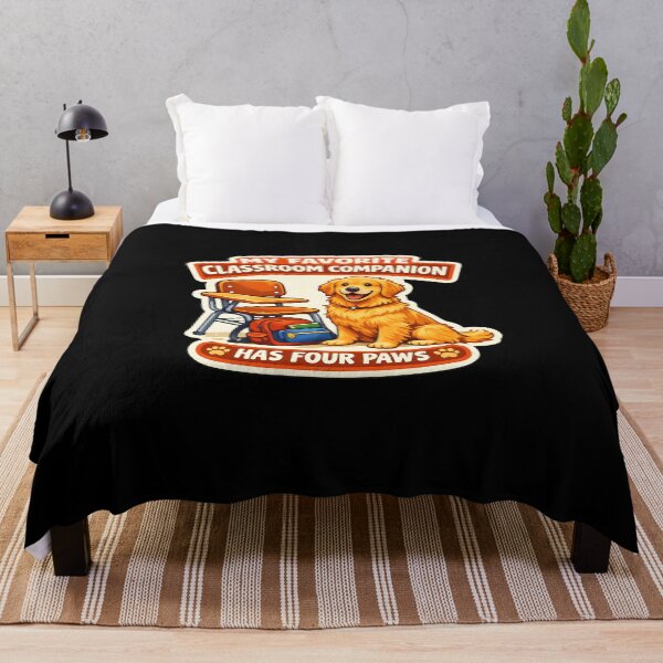 Item preview, My Favorite Classroom Companion Has Four Paws – Golden Retriever Teacher Back to School Design designed and sold by Sahil Randhawa.
