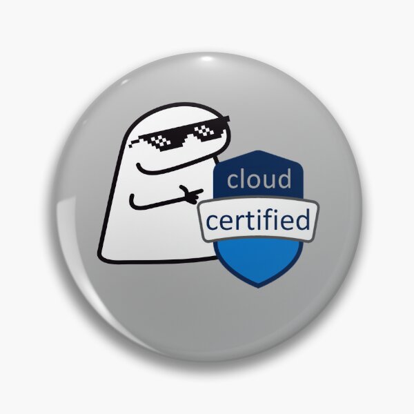 Item preview, Cloud Certified Design | Microsoft Azure badge | Sticker | Tech Decals | Pin | Meme | cat designed and sold by I am Certified.