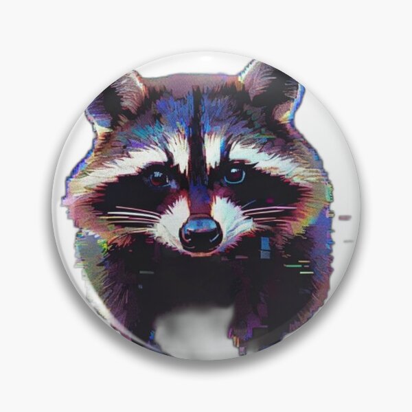 Item preview, Digital Glitch Art VHS Jimothy Raccoon Meme designed and sold by Gurjeetpixelart.