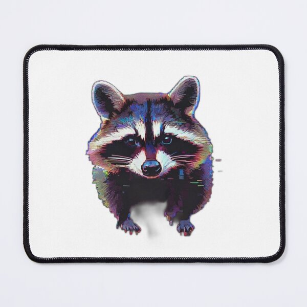 Item preview, Digital Glitch Art VHS Jimothy Raccoon Meme designed and sold by Gurjeetpixelart.