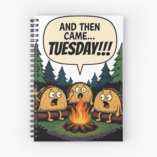 Item preview, Funny Tacos Campfire Tuesday Comic designed and sold by Nano-Threads.