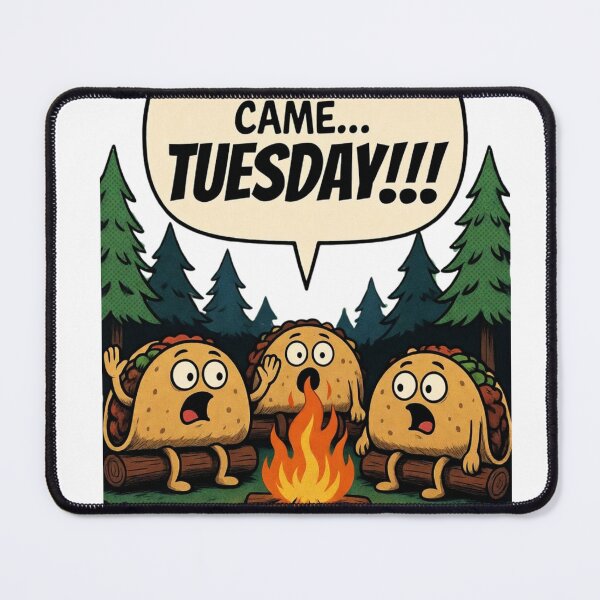 Item preview, Funny Tacos Campfire Tuesday Comic designed and sold by Nano-Threads.