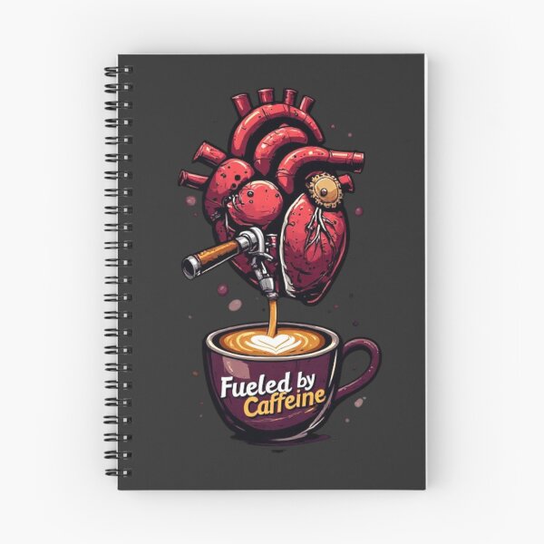 Item preview, Fueled by Caffeine – Crimson Steampunk Heart Coffee Machine designed and sold by Shift-Bloom.