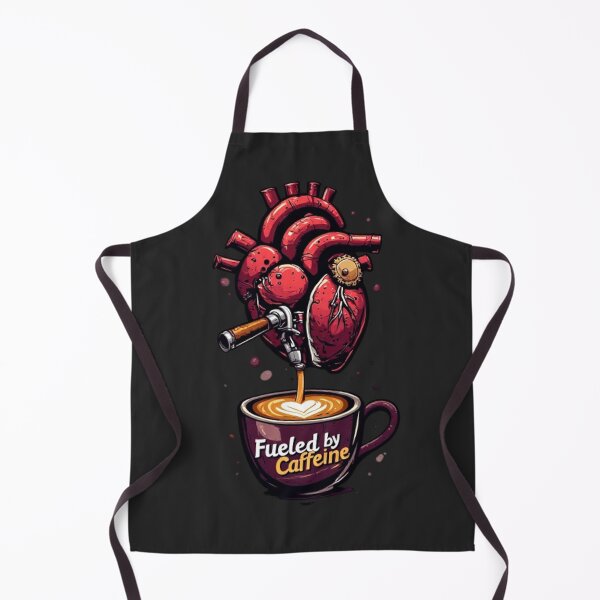 Item preview, Fueled by Caffeine – Crimson Steampunk Heart Coffee Machine designed and sold by Shift-Bloom.