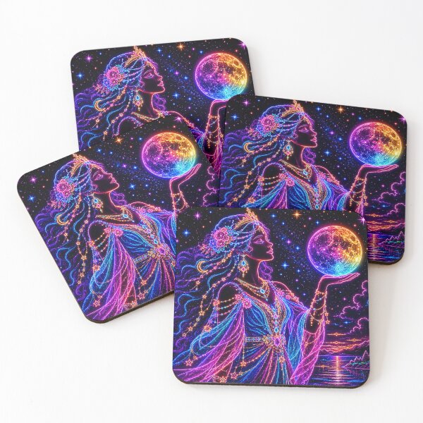 Item preview, Neon Moon Goddess  designed and sold by Scrapcrafty’s Digital Art Studio.
