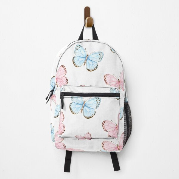 Item preview, Pastel Blue & Pink Butterfly Seamless Pattern | Cute Aesthetic Floral Design designed and sold by     Fatma Creates.