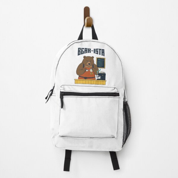 Item preview, Bear Barista Behind Coffee Counter Animal-pun Humor designed and sold by MOSIDRIP™.