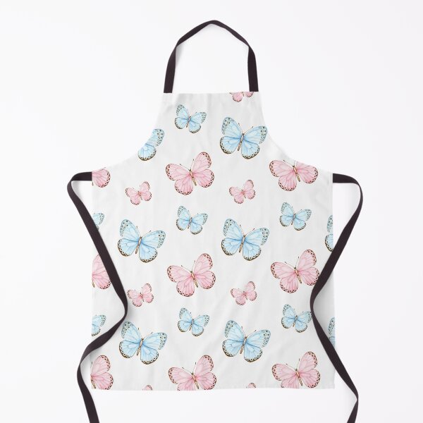 Item preview, Pastel Blue & Pink Butterfly Seamless Pattern | Cute Aesthetic Floral Design designed and sold by     Fatma Creates.