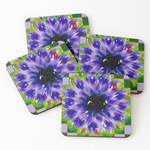 Item preview, Psychedelic Purple Flower Mandala designed and sold by bubblegoth.