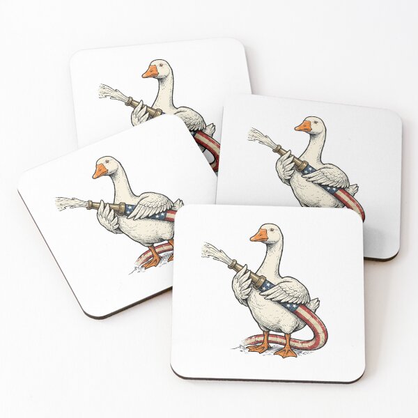 Item preview, Fire Hose White Goose designed and sold by Roy & Tiffany.