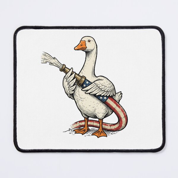 Item preview, Fire Hose White Goose designed and sold by Roy & Tiffany.