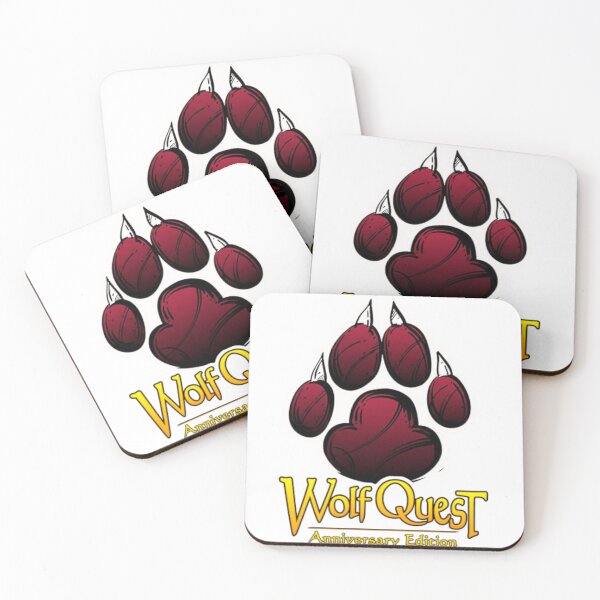 Item preview, Wolfquest Paw Print: Red designed and sold by TheNightKeepersTale.