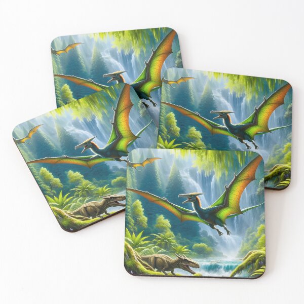Item preview, Pterodactyl Soars in an Ancient Forest designed and sold by TinCatOutPost.