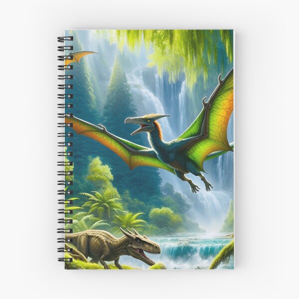 Item preview, Pterodactyl Soars in an Ancient Forest designed and sold by TinCatOutPost.