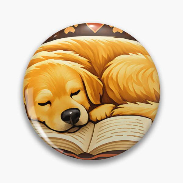Item preview, Golden Retriever Book Buddy – Cute Reading Dog Book Lover Cozy Reader Design designed and sold by Sahil Randhawa.