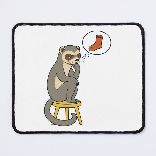 Item preview, Ferret Philosopher Animal-pun Humor designed and sold by MOSIDRIP™.