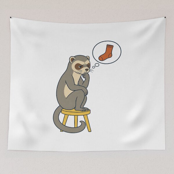 Item preview, Ferret Philosopher Animal-pun Humor designed and sold by MOSIDRIP™.