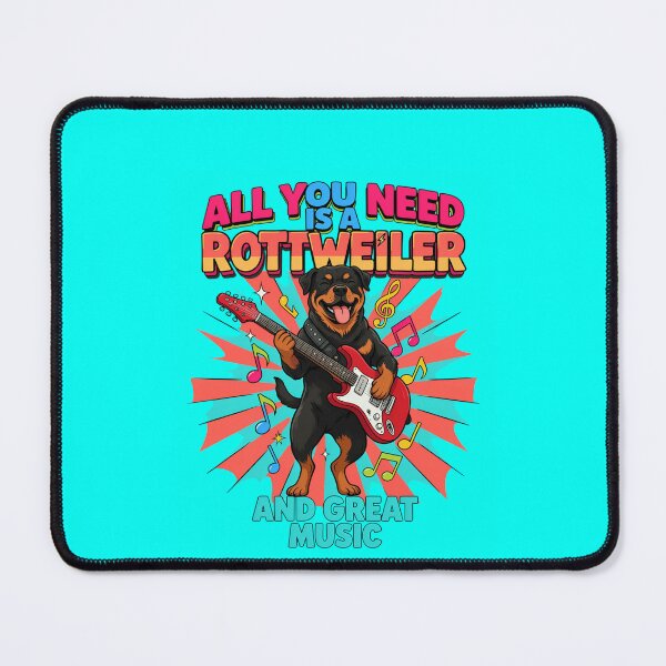 Item preview, Rottweiler Pet Owner Art Design All You Need Is A Rottweiler And Great Music designed and sold by fantasticdesign.