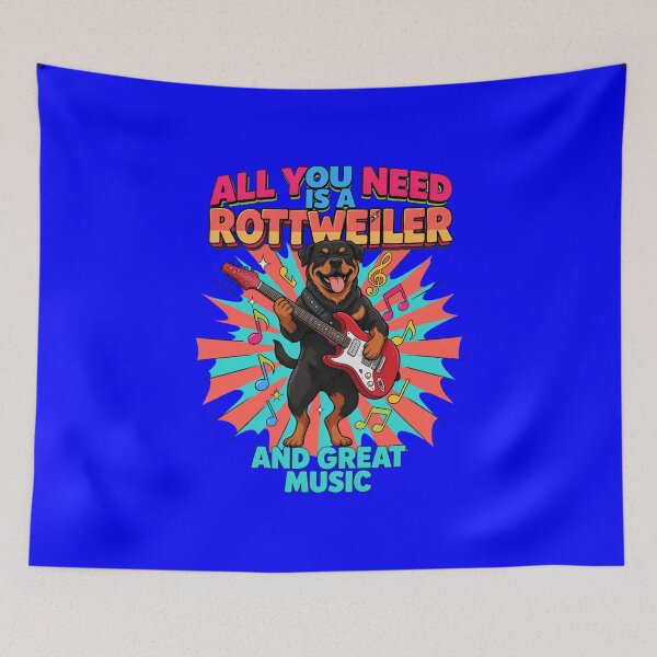 Item preview, Rottweiler Pet Owner Art Design All You Need Is A Rottweiler And Great Music designed and sold by fantasticdesign.
