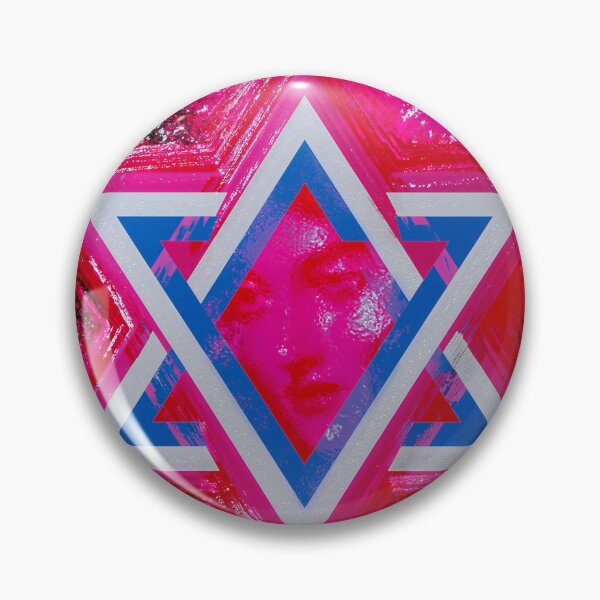 Item preview, Neon Pink Star of David Geometry designed and sold by bubblegoth.