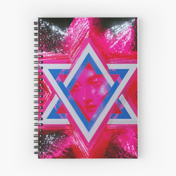 Item preview, Neon Pink Star of David Geometry designed and sold by bubblegoth.