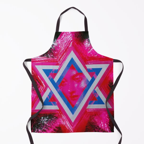 Item preview, Neon Pink Star of David Geometry designed and sold by bubblegoth.