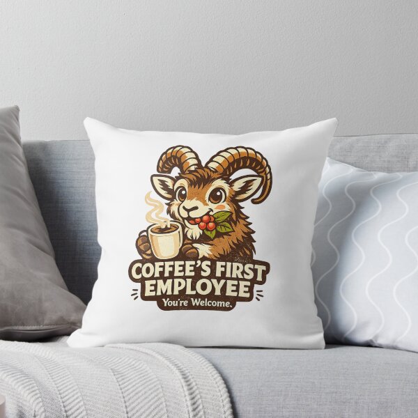 Item preview, Coffee's First Employee Funny Goat Coffee designed and sold by FelixnRobinus.