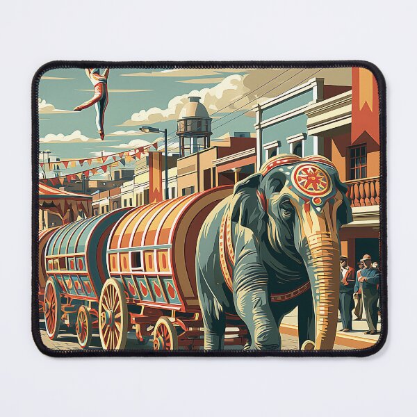 Item preview, Retro Peru Indiana Circus Parade Travel Poster designed and sold by Boddicca.