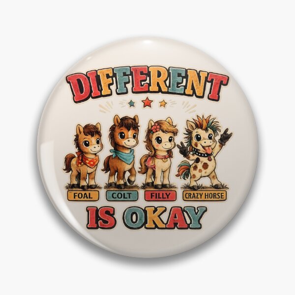 Item preview, Different Is Okay - Cute Horses designed and sold by radiogalaxy.