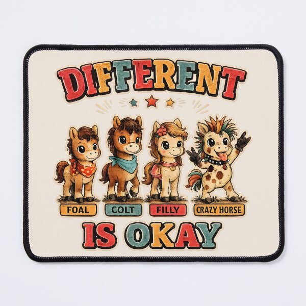Item preview, Different Is Okay - Cute Horses designed and sold by radiogalaxy.