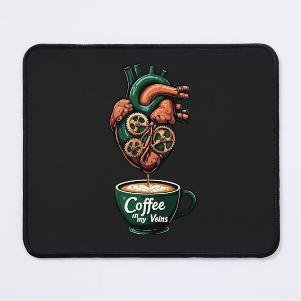Item preview, Coffee in my Veins – Emerald Mechanical Heart Espresso Machine designed and sold by Shift-Bloom.