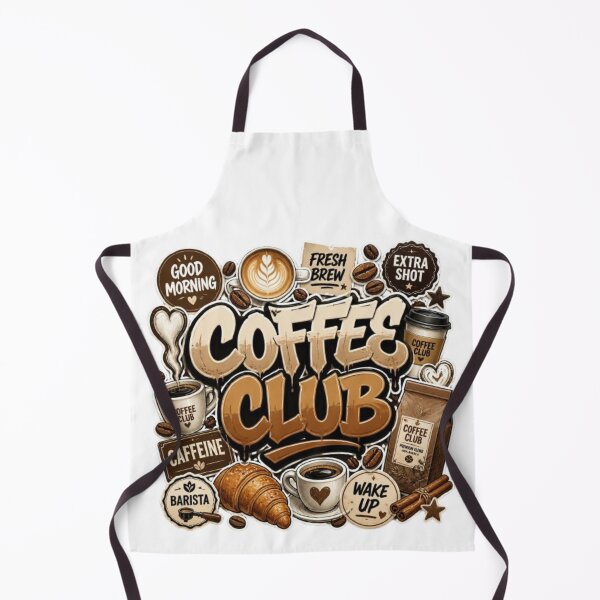 Item preview, COFFEE CLUB Graffiti Sticker | Cute Coffee Lover Design | Barista Café Aesthetic Vinyl Decal designed and sold by Stylestickers55.