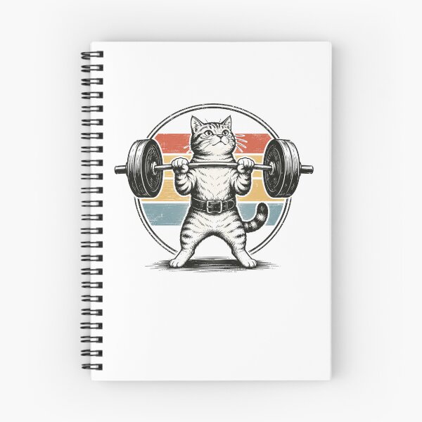 Item preview, Strong Weightlifting Cat Vintage Gym Fitness designed and sold by Moizento.