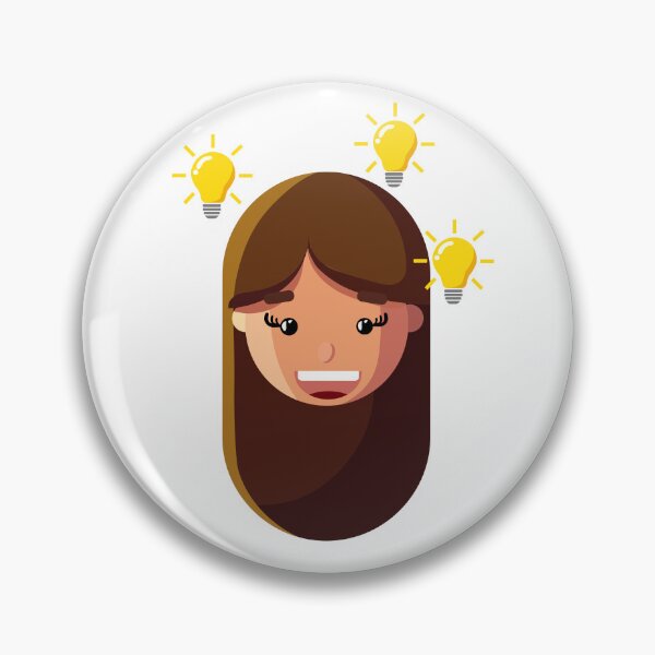 Item preview, Idea Generator | Funny Creative Girl Sticker designed and sold by Creatory.studio.