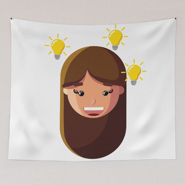 Item preview, Idea Generator | Funny Creative Girl Sticker designed and sold by Creatory.studio.
