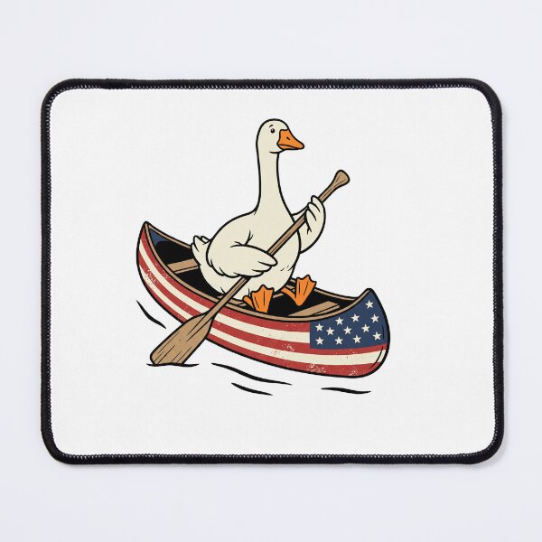 Item preview, Patriotic Canoe Goose designed and sold by Roy & Tiffany.