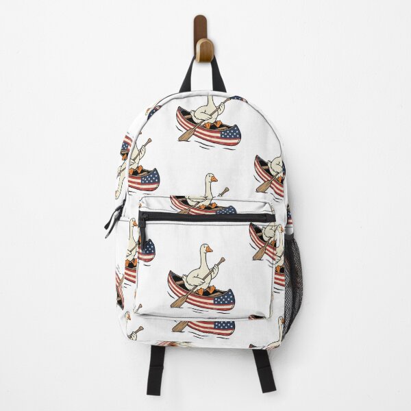 Item preview, Patriotic Canoe Goose designed and sold by Roy & Tiffany.