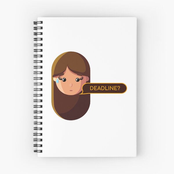 Item preview, Deadline Panic | Funny Creative Girl Sticker designed and sold by Creatory.studio.