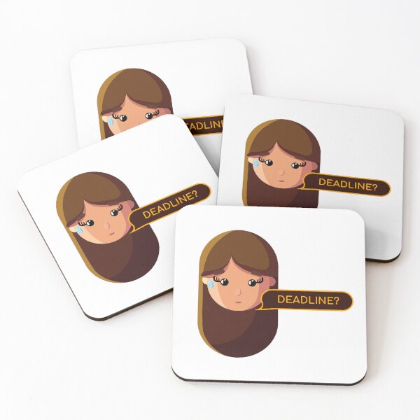 Item preview, Deadline Panic | Funny Creative Girl Sticker designed and sold by Creatory.studio.