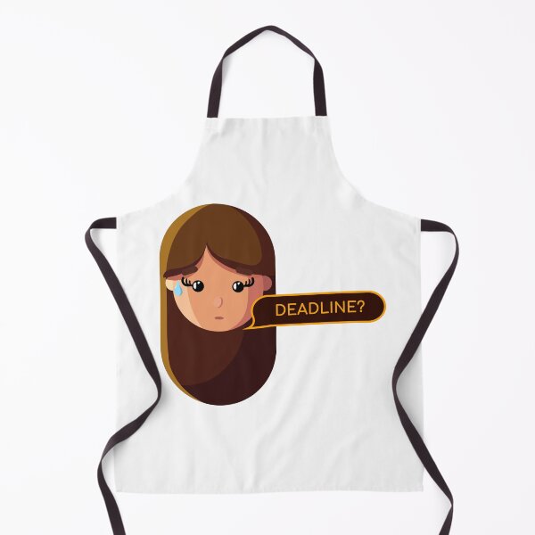 Item preview, Deadline Panic | Funny Creative Girl Sticker designed and sold by Creatory.studio.