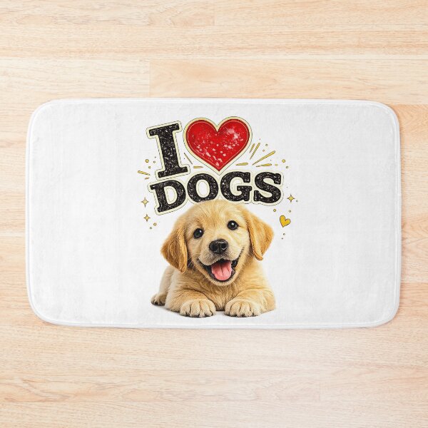 Artikelvorschau, I Love Dogs | Cute Puppy Lover Design | Dog Lover Gift entworfen und verkauft von GottaPics.