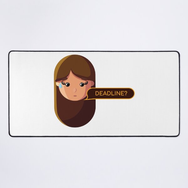 Item preview, Deadline Panic | Funny Creative Girl Sticker designed and sold by Creatory.studio.