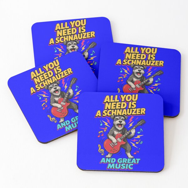 Item preview, Dog Pet Owner Art Design All You Need Is A Schnauzer And Great Music designed and sold by fantasticdesign.