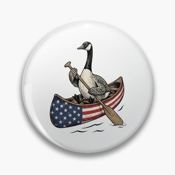 Item preview, Patriotic Canoe Canada Goose designed and sold by Roy & Tiffany.